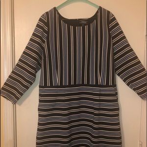 Women’s Lands End Striped Sheath Dress - size 20